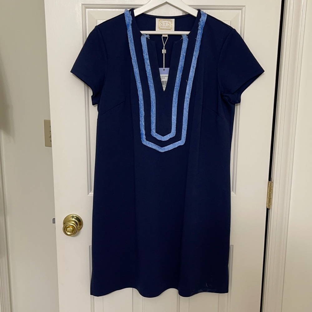 Sail to Sable Navy Tunic Dress - Sz L